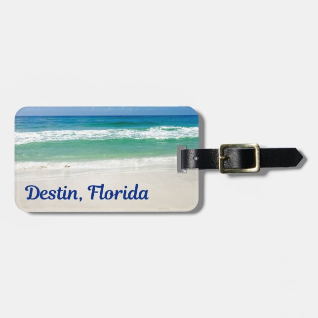 Destin Florida Beautiful Beach Fotografie Gepäckanhänger (Vorderseite horizontal)