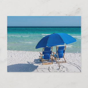 Destin Florida Chaises Et Umbrella Carte Postale