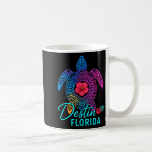 Destin Florida Farbige Schildkröte Sommer Reise Kaffeetasse