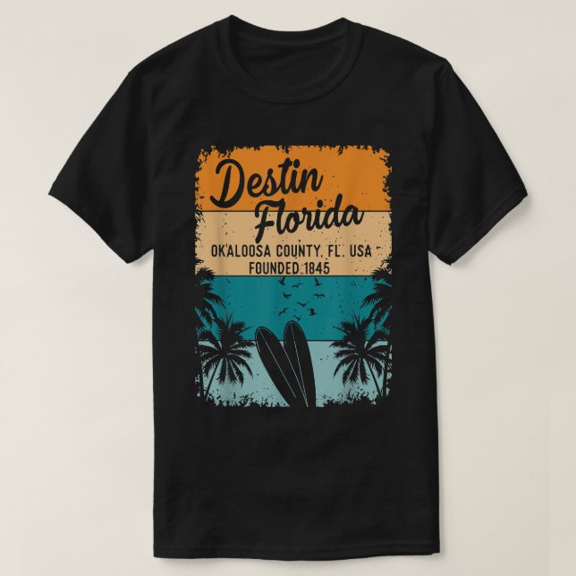Destin Florida FL Beach Souvenirs And Gifts Men Wo T-Shirt (Design vorne)
