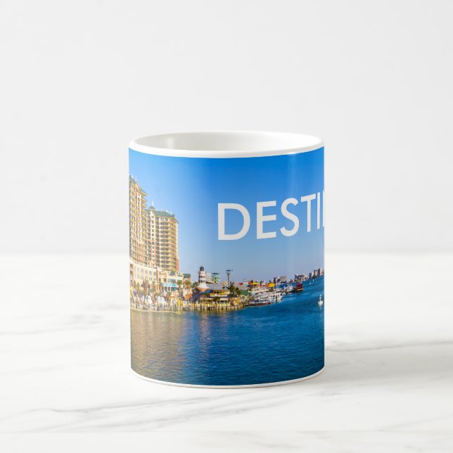 Destin Florida Hafen-schöne landschaftliche Kaffeetasse (Mittel)