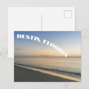 Destin Florida schöne Sonnenuntergangs-Strand-Foto Postkarte