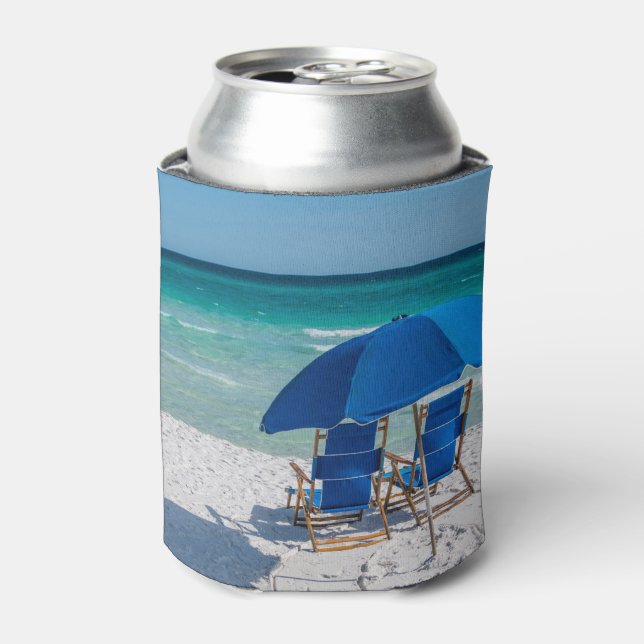 Destin Florida Stühle und Regenschirm können kühle Dosenkühler (Kanne Vorderseite)