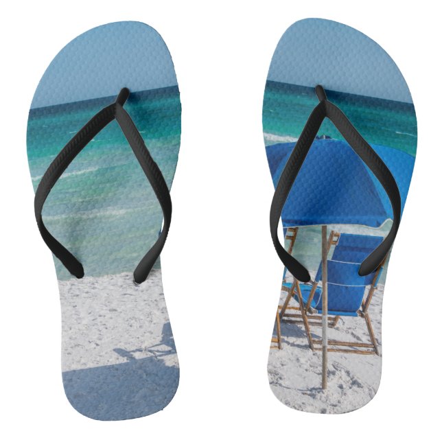 Destin Florida Stühle und Schirmflöcher Flip Flops (Fußbett)