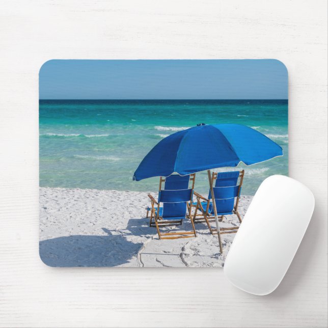 Destin Florida Stühle und Umbrella Mousepad (Mit Mouse)