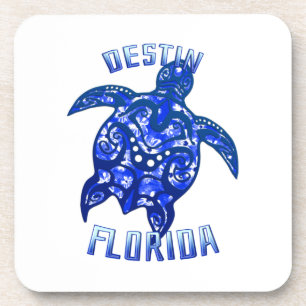 Destin Florida Vacation Tribal Turtle Getränkeuntersetzer