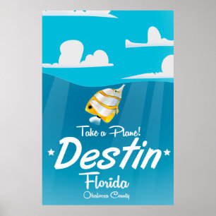 Destin Florida Vintage Reiseplakat. Poster