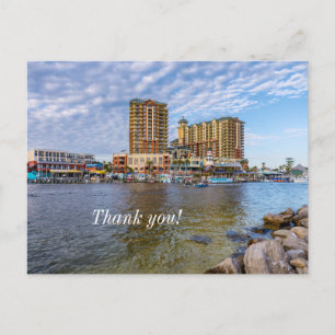 Destin Harbor Boardwalk Danke Postkarte