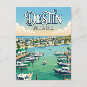 Destin Harbor Boardwalk USA Postkarte