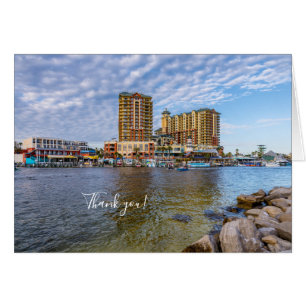 Destin Harbour Boardwalk Carte de remerciements