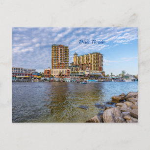 Destin Harbour Boardwalk Post Card Postkarte