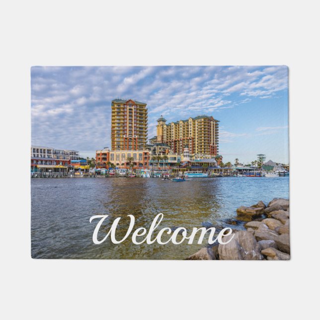 Destin Harbour Boardwalk Willkommen Doormat Fußmatte (Vorderseite)