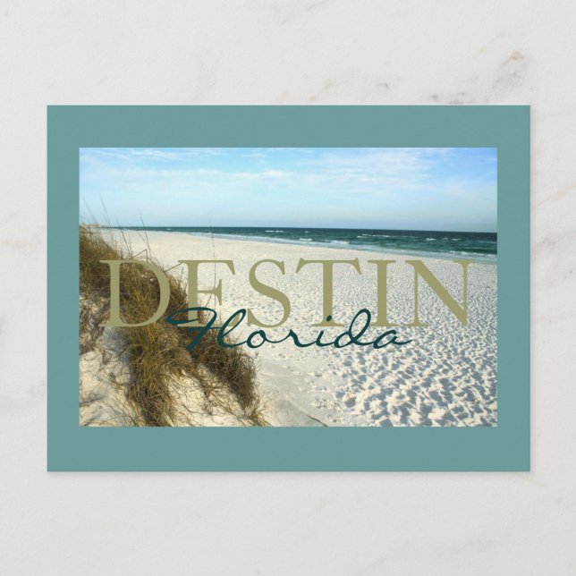 Destin, Plage de Floride carte postale (Devant)