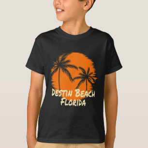 Destin Strand Florida Souvenir Urlaub Sonne Palme T-Shirt