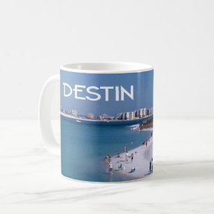 Destin, Strand von Florida und Skyline Kaffeetasse