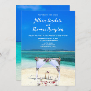 Destination Beach Wedding - Einladung
