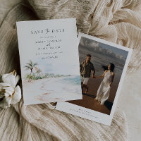 Destination Beach Wedding Foto Save the Date