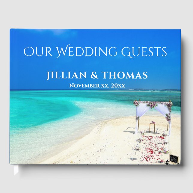 Destination Beach Wedding  Gästebuch (Vorderseite)