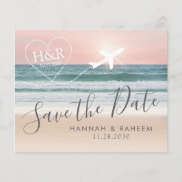 Destination Beach Wedding Sunset Save the Date