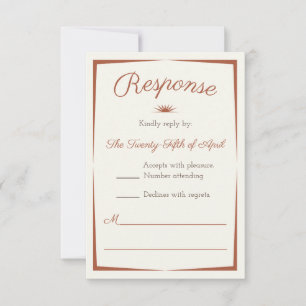 Destination d'aquarelle : Désert romantique RSVP