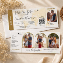 Destination de mariage Arch Photo Enregistrer la d