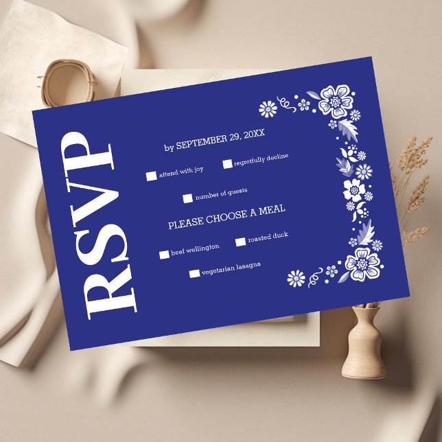 Destination Greece Santorini Wedding RSVP Karte (Von Creator hochgeladen)