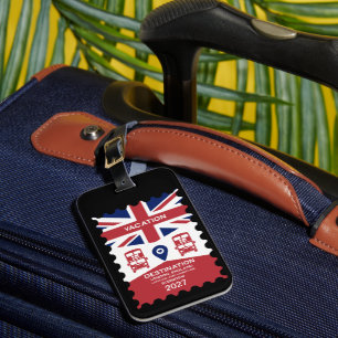 Destination London UK Vacation Gepäckanhänger