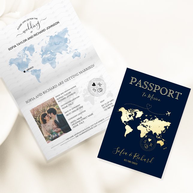 Destination Mariage Gold World Carte Passeport Mod (Créateur téléchargé)