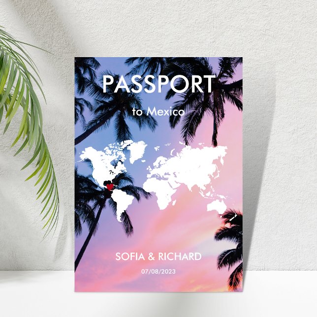 Destination Mariage Palm Beach Carte du monde (Créateur téléchargé)