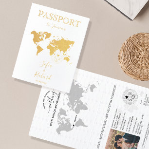 Destination mariage Passport Carte du monde JAMAIC