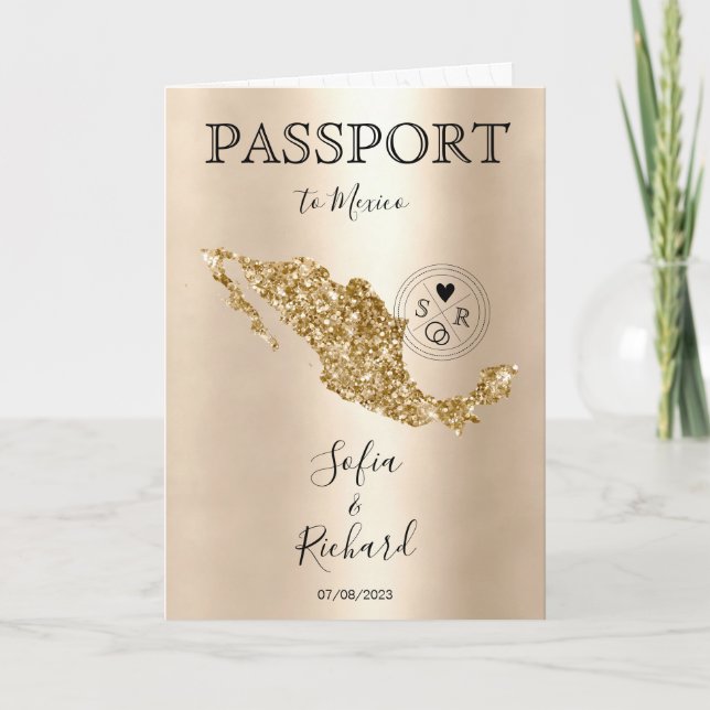 Destination Mariage Passport Gold Carte du monde M (Devant)
