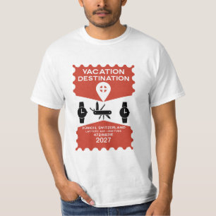 Destination Schweiz Urlaub Geschenk T-Shirt