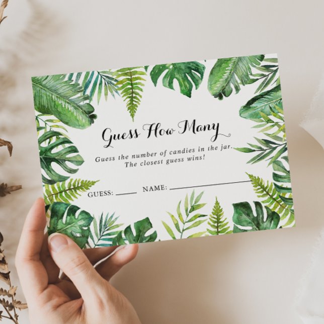 Destination Tropical Devinez Combien De Carte De J (Créateur téléchargé)