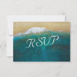 Destination Tropical Vintage Beach Wedding RSVP