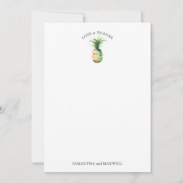 Destination Wedding Thank You Card Pineapple Einladung