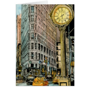 Destinations   Horloge Vintage de la cinquième ave