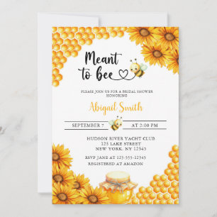 DESTINÉ À BEE BRIDAL SHOWOWER Invitation