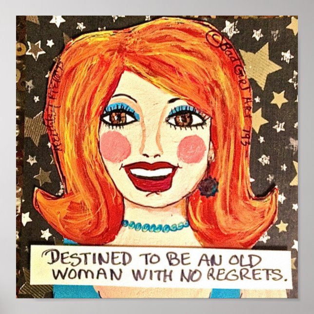 DESTINED TO HAVE NO REGRETS. POSTER (Vorne)