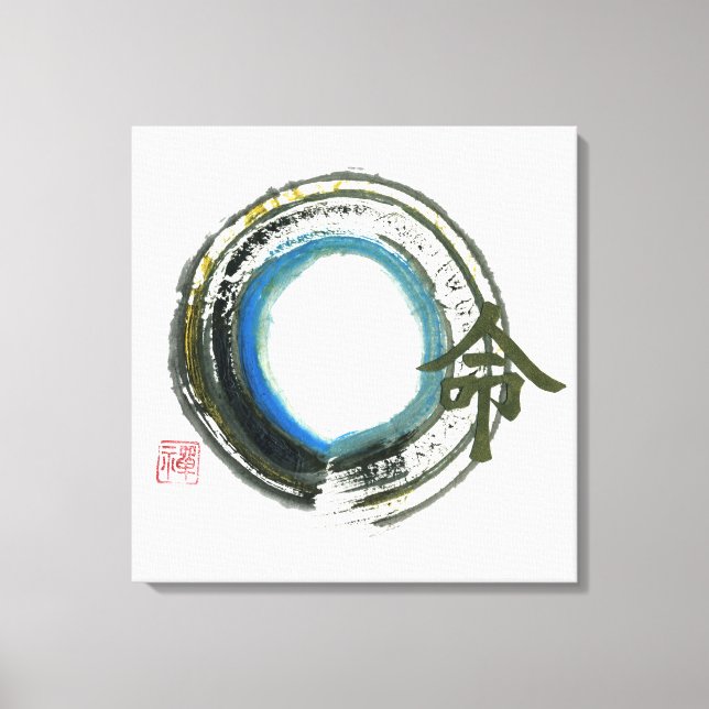 Destiny in Zen, Enso Leinwanddruck (Vorderseite)