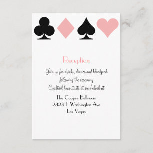 Destiny Las Vegas Hochzeitsempfang Extra Info Begleitkarte