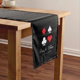 Destiny Las Vegas Red Black Empfang Table Runner Großer Tischläufer