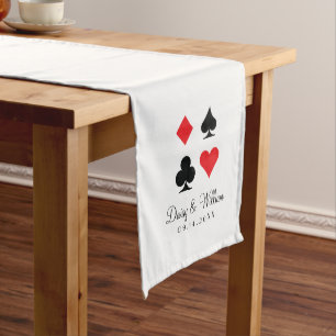 Destiny Las Vegas Red White Empfang Table Runner Großer Tischläufer