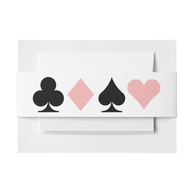 Destiny Las Vegas Wedding Einladung Bellyband Einladungsbanderole (Vorderseite Beispiel)