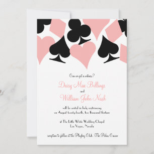 Destiny rose et noir Las Vegas Faire-part de maria