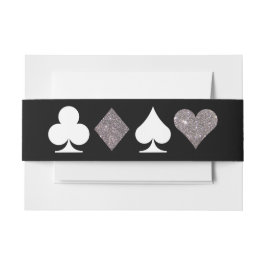 Destiny Vegas Invite Imitats Silver Glitzer Bellyb Einladungsbanderole