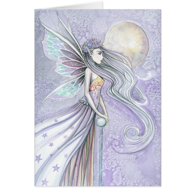 Destiny's Moon Beutiful Fairy Blank Card (Vorne)
