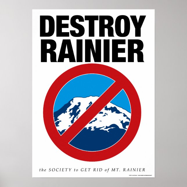 Destroy Rainier Poster (Vorne)