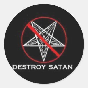 Destroy Satan Sticker