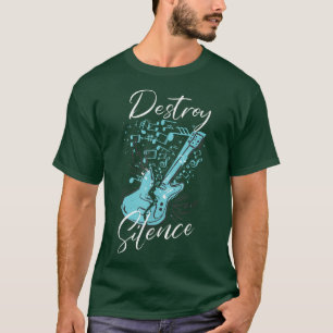Destroy SilenceRock & Roll Electronic Rock Guitar T-Shirt