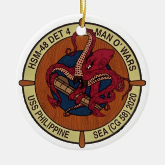Det 4 Christmas auf See Keramik Ornament